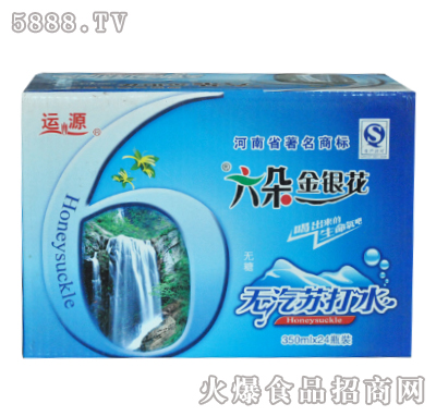 六朵金銀花無(wú)汽蘇打水350ml×24瓶