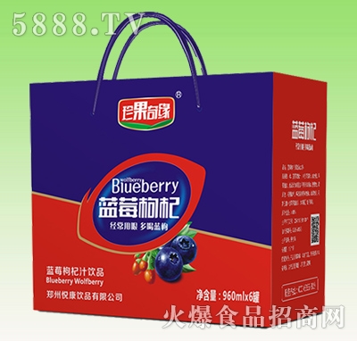 珍果奇緣藍莓枸杞960ml×6罐