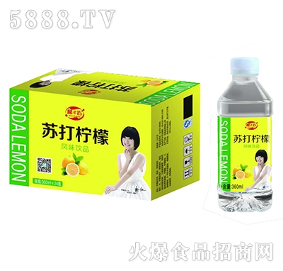 360mlx24瓶酷e百蘇打檸檬風(fēng)味飲品