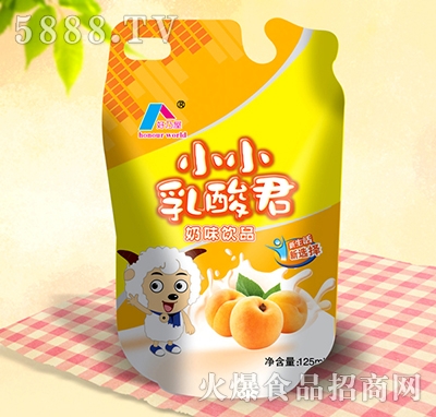 好乃屋小小乳酸君奶味飲料水蜜桃味125ml