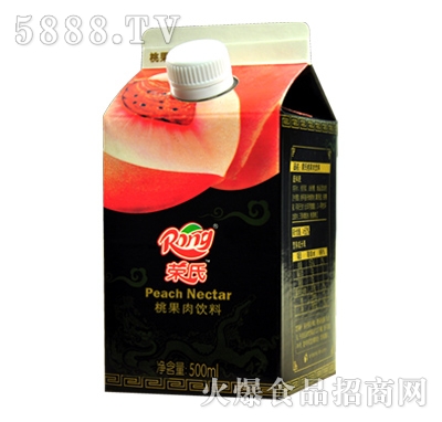 500ml榮氏屋頂盒桃汁