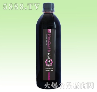 優(yōu)典酷黑水黑加侖藍莓果汁復合果汁500ml