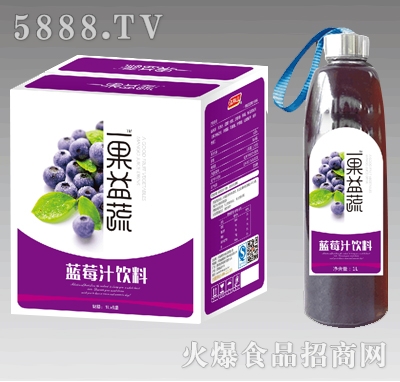 1lx6瓶一果益蔬藍(lán)莓汁