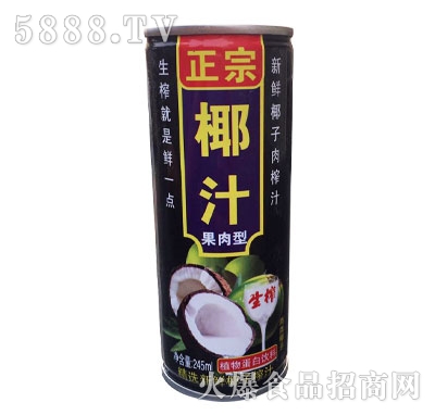 正宗椰汁果肉型植物蛋白飲料245ml