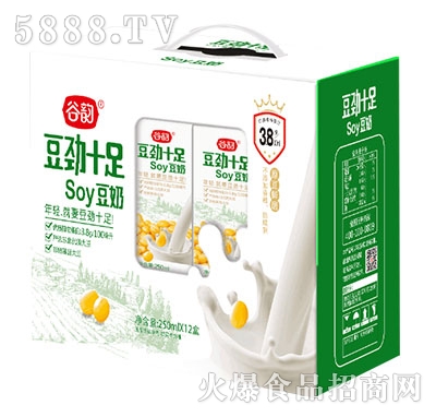 谷韻豆勁十足soy豆奶250mlx12盒