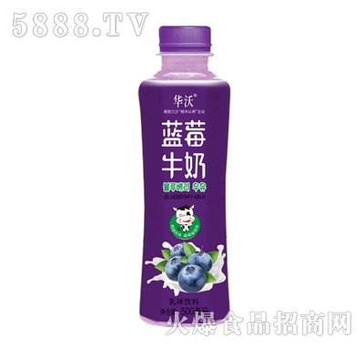 華沃藍莓牛奶500ml
