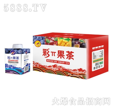 彩π果茶藍莓茶飲料300mlX15盒