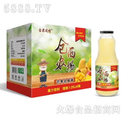 倉西農場芒果乳酸菌1.25LX6瓶