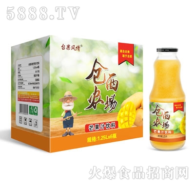 倉西農場芒果汁飲料1.25LX6瓶