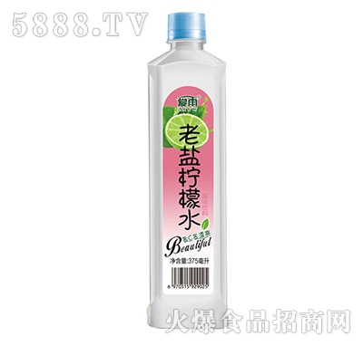 愛雨老鹽檸檬水375ml