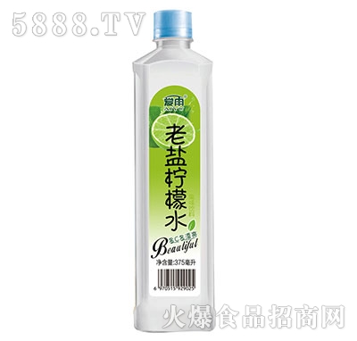 愛雨老鹽檸檬水果味飲料375ml