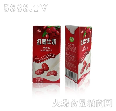 天天三健紅棗牛奶250