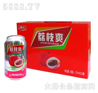 津沅荔枝爽310ml