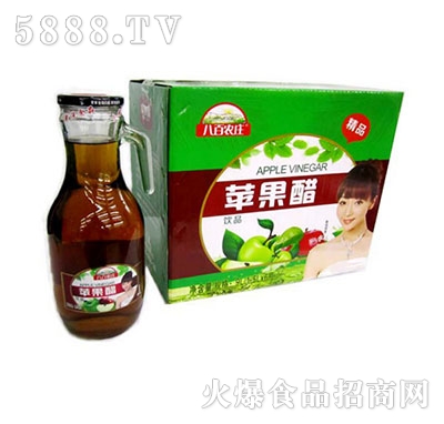 八百農(nóng)莊蘋果醋1.5Lx6瓶帶把