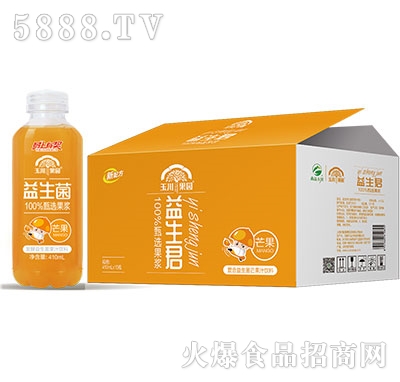410ml×15玉川果園益生菌果汁芒果汁飲料