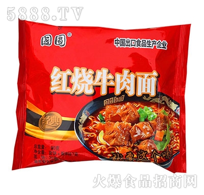 國(guó)圓紅燒牛肉面90g
