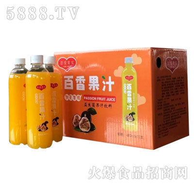 戀愛(ài)果實(shí)益生菌百香果汁480ml