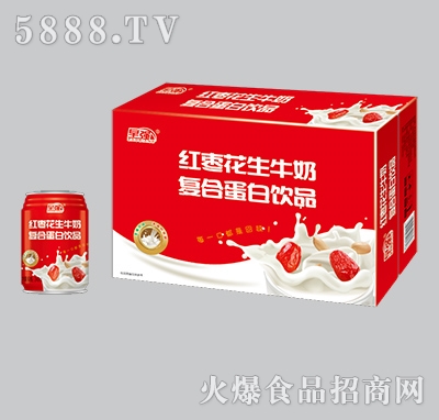 早強(qiáng)紅棗花生牛奶