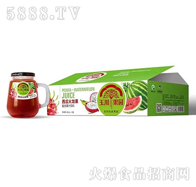 330ml×12玉川果園西瓜火龍果復合果汁飲料