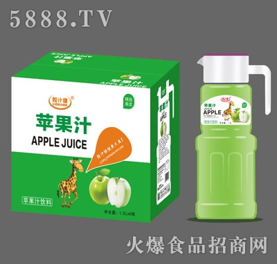 粒汁健蘋果汁1.5LX6