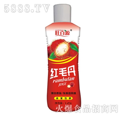 旺百源紅毛丹水果飲料1.25L