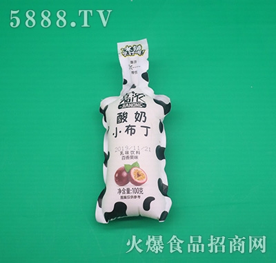 嘉濃酸奶小布丁乳味飲料百香果味100克