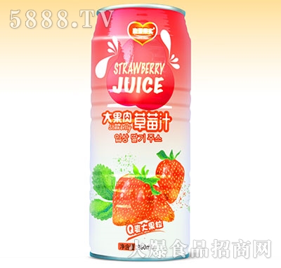 戀愛果實(shí)果肉草莓汁960ml