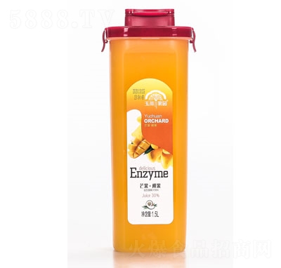 玉川果先生芒果+椰果益生菌果汁飲品1.5L