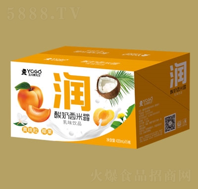 玉川果先生酸奶西米露（黃桃粒+椰果）