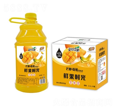 奇珍菓葩香蕉+芒果復合果味飲品2.5LX6