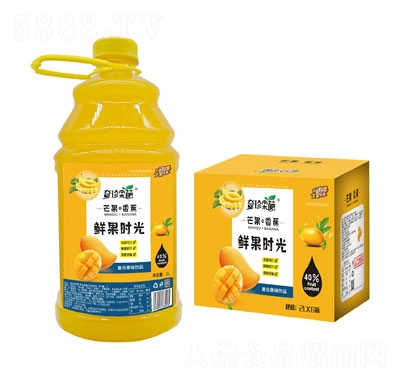 奇珍菓葩香蕉+芒果復合果味飲品2LX6