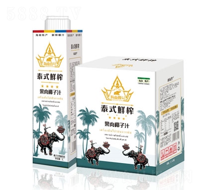 椰泥灣泰式鮮榨果肉椰子汁