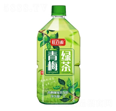 旺百源青梅綠茶1L