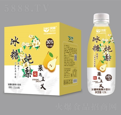 昊雨冰糖燉梨果汁飲料1.25LX6