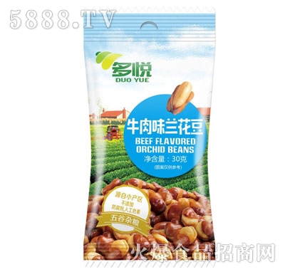 多悅牛肉味蘭花豆30g