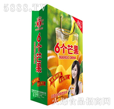 望花譚6個(gè)芒果果味飲料手提袋