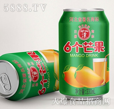 望花譚6個(gè)芒果果味飲料330ml