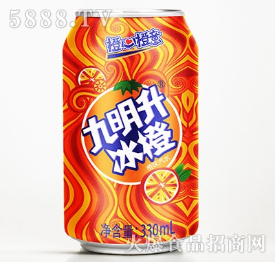 九明升冰橙汽水330ml
