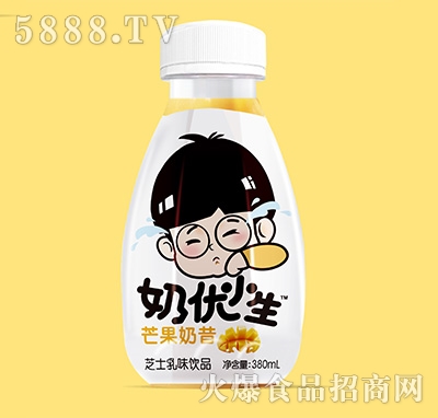 玉川果先生奶優(yōu)小生芒果奶昔380ml