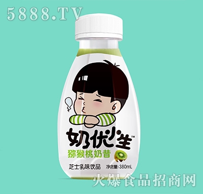 玉川果先生奶優(yōu)小生獼猴桃奶昔380ml