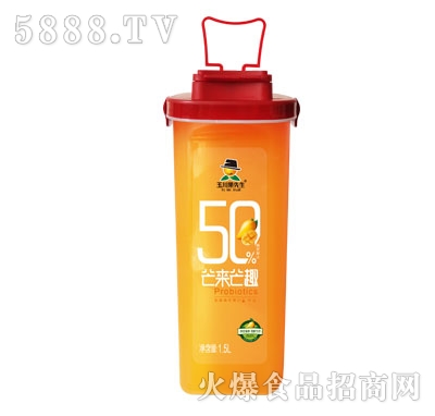 玉川果先生樂扣杯乳酸菌芒來芒趣芒果汁1.5L