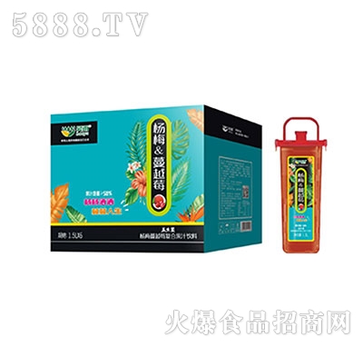昊雨楊梅蔓越莓復(fù)合果汁飲料1.5L×6瓶