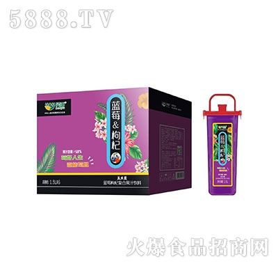 昊雨藍(lán)莓枸杞復(fù)合果汁飲料1.5L×6瓶
