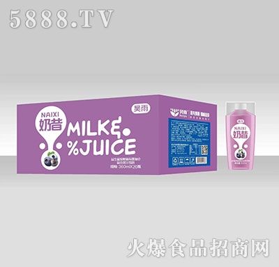 昊雨奶昔藍(lán)莓黑加侖復(fù)合果汁飲料360ml×20瓶