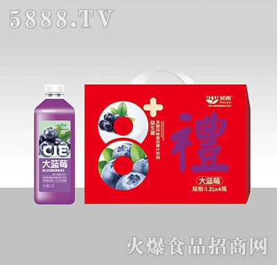昊雨大藍(lán)莓復(fù)合果汁飲料1.2L×4瓶