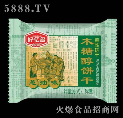 好億多木糖醇餅干蔥油味