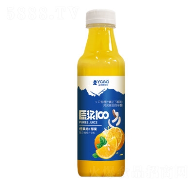 玉川果先生橙果肉+椰果復合柳橙汁飲料1L