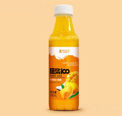 玉川果先生芒果粒+椰果復合芒果汁飲料500ml