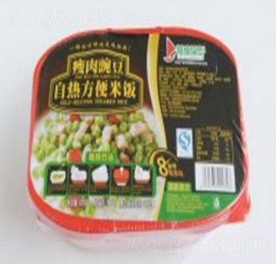 得益瘦肉豌豆自熱方便米飯盒裝