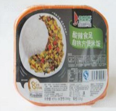 得益酸辣食足自熱方便米飯盒裝